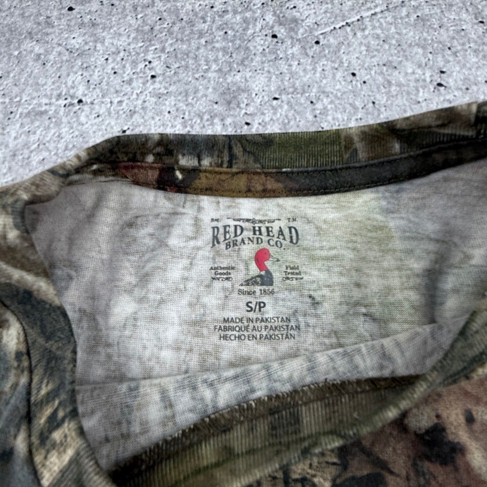 Red Head Brand Real Tree Brown Camo Lightweight Long Sleeve Tee Mens Small - Picture 3 of 8